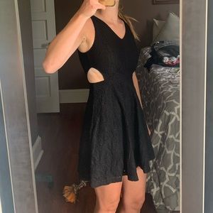 Black lace dress